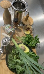 green gazpacho ingredients